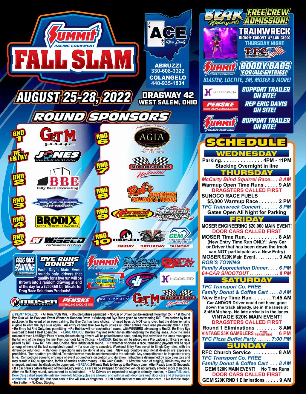 Fall Slam Triple 20's - 2022 - Ace Ohio Events