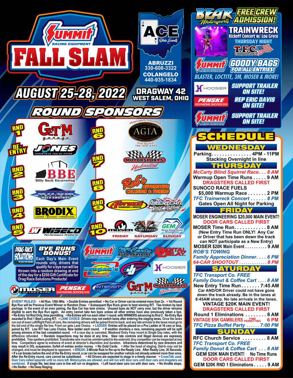 Fall Slam Triple 20 s 2022 Ace Ohio Events